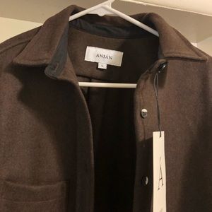 New Anian Modern Melton Wool Shirt - Women’s Large